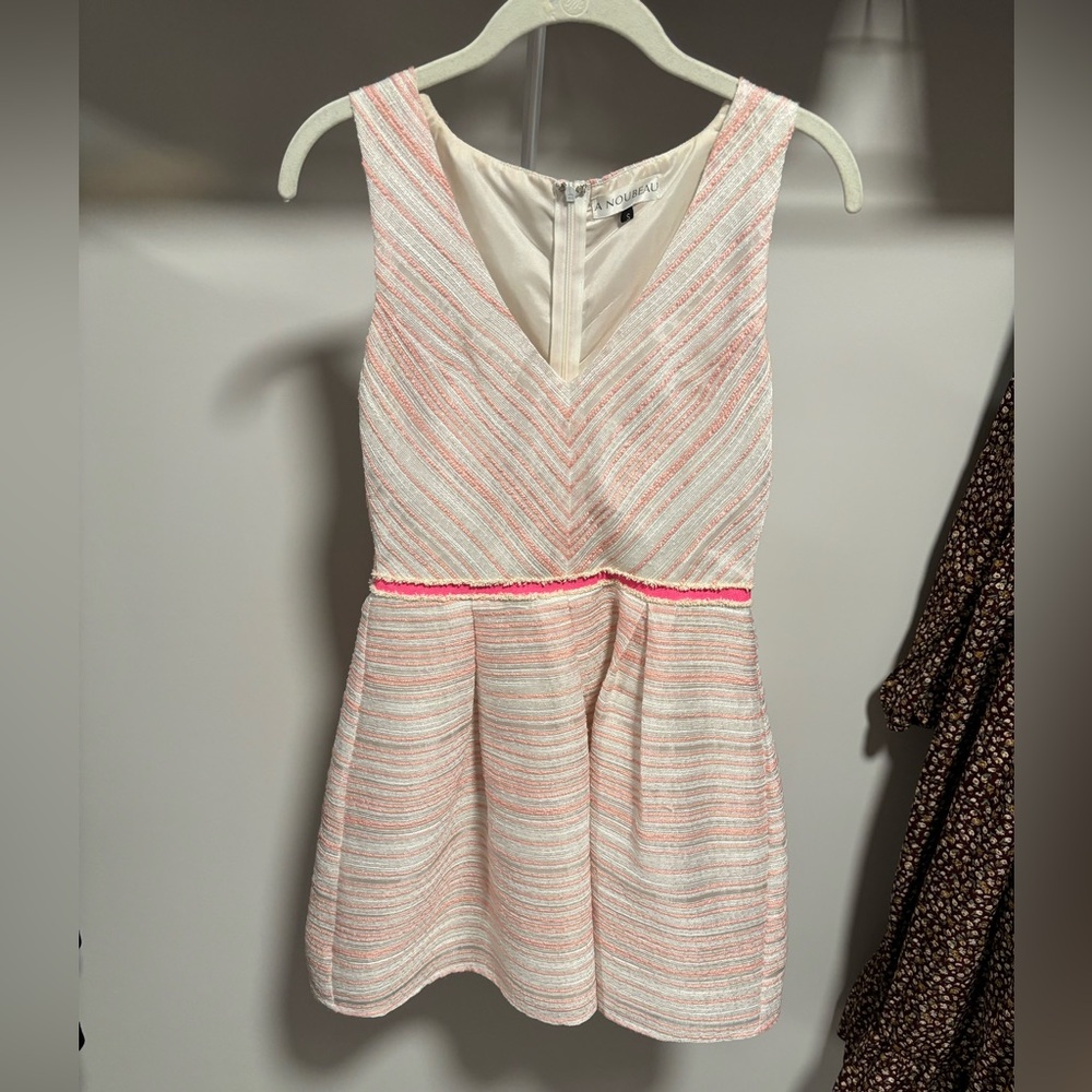 Pink and White Stripe Dress - Worn once!